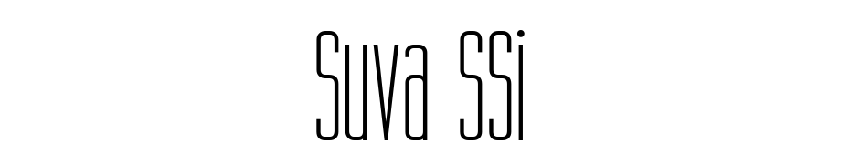 Suva SSi Font Download Free