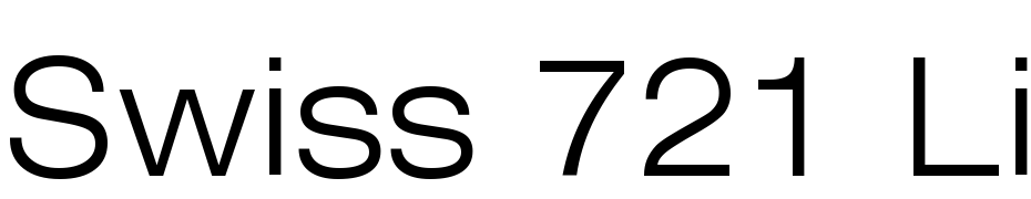 Swiss 721 Light Extended BT Font Download Free