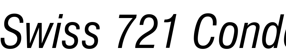 Swiss 721 Condensed Italic BT Font Download Free