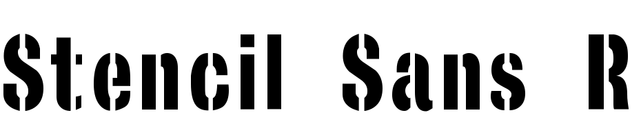 Stencil Sans Regular Polices Telecharger