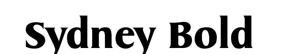 Sydney Bold Font Download Free