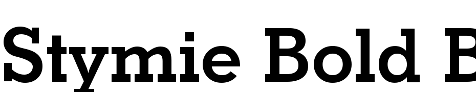 Stymie Bold BT Font Download Free