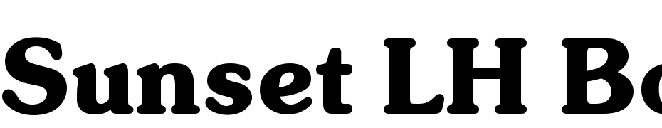 Sunset LH Bold Font Download Free