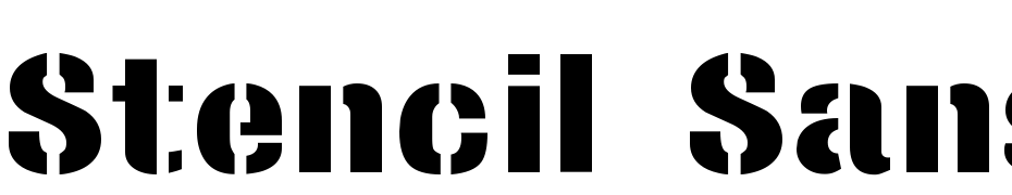 Stencil Sans Extrabold Regular Font Download Free