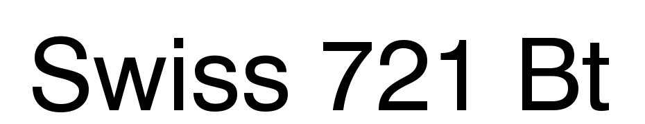 Swiss 721 BT Font Download Free