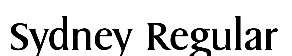 Sydney Regular Font Download Free
