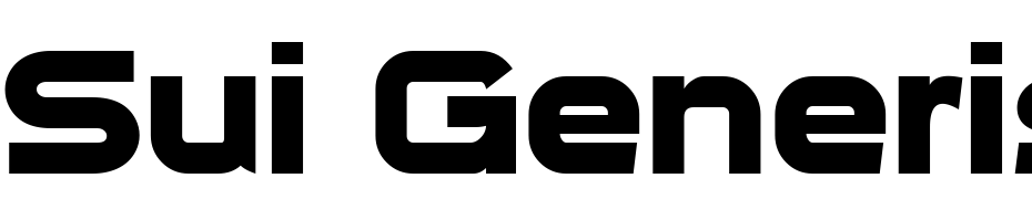 Sui Generis Bold Font Download Free
