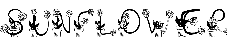Sunflowers cкачати шрифт безкоштовно