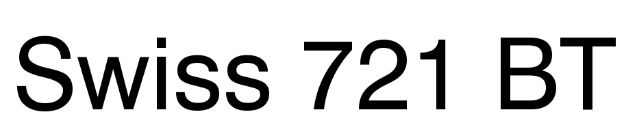 Swiss 721 BT Font Download Free