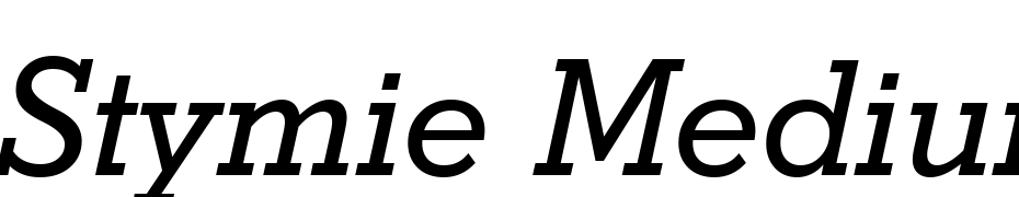 Stymie Medium Italic BT Font Download Free
