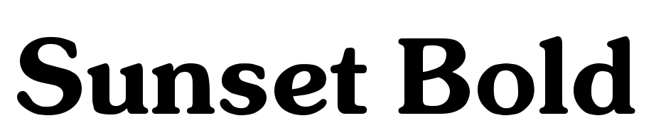 Sunset Bold Font Download Free