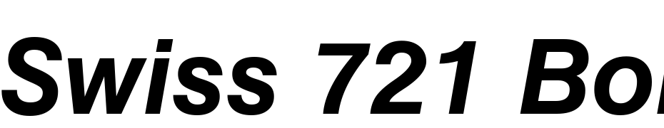 Swiss 721 Bold Italic BT Font Download Free