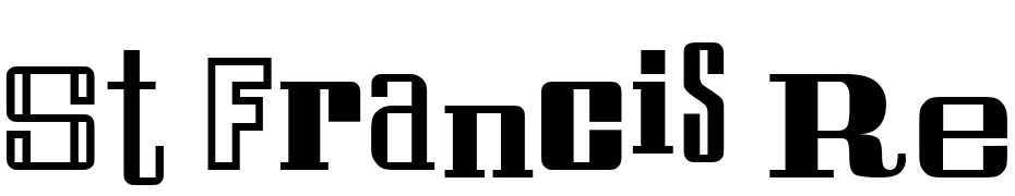 St Francis Regular Scarica Caratteri Gratis