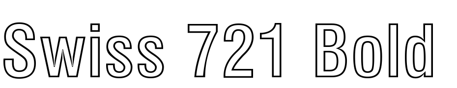 Swiss 721 Bold Condensed Outline BT Font Download Free