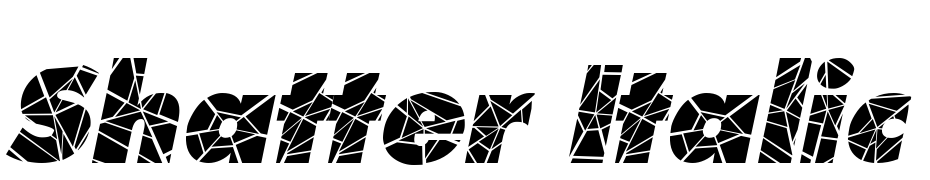 Shatter Italic Font Download Free