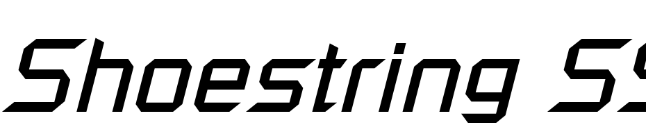 Shoestring SSi Italic Font Download Free