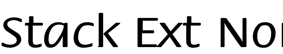 Stack Ext Normal Font Download Free
