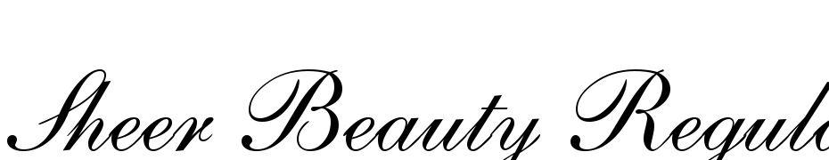 Sheer Beauty Regular Font Download Free