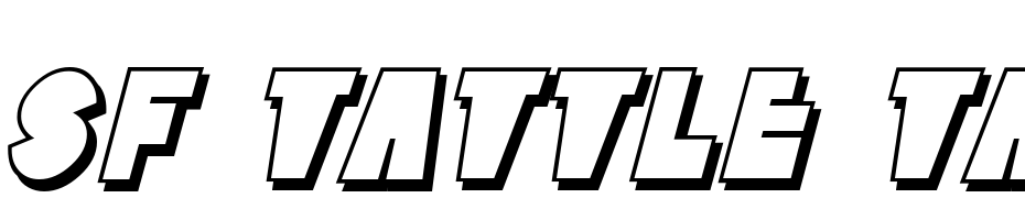 SF Tattle Tales Shadow Italic Font Download Free