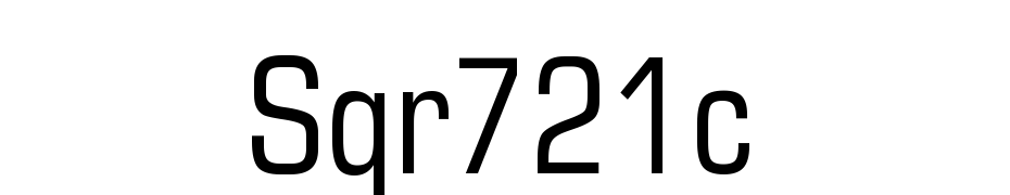 Square 721 Condensed BT Font Download Free