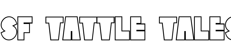SF Tattle Tales Outline Font Download Free