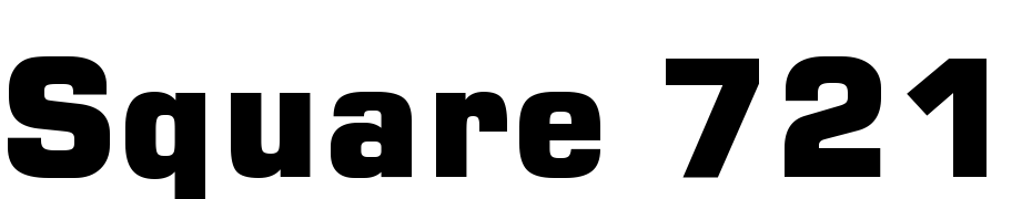 Square 721 Blk Normal Font Download Free
