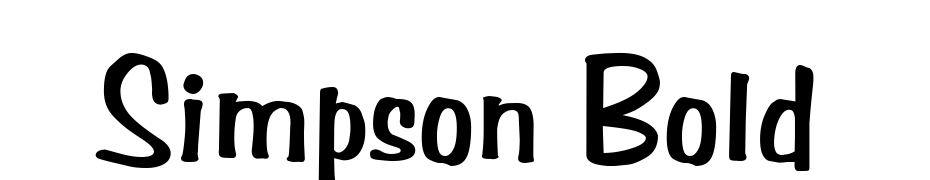 Simpson Bold Font Download Free