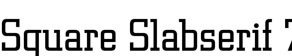 Square Slabserif 711 Light BT Font Download Free