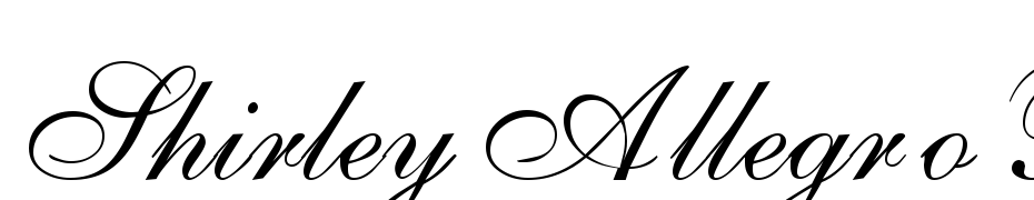 Shirley Allegro Regular DB Font Download Free