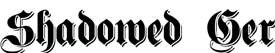 Shadowed Germanica Font Download Free