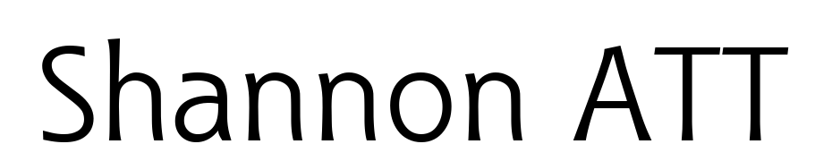 Shannon ATT Yazı tipi ücretsiz indir