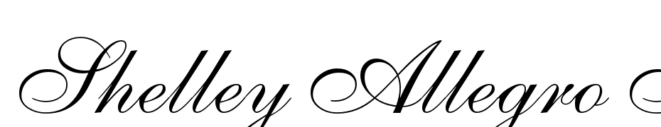 Shelley Allegro Script Font Download Free
