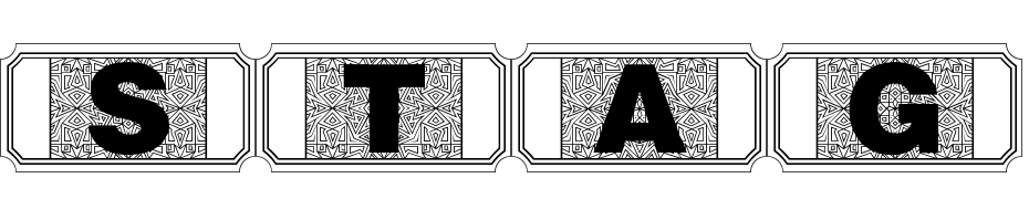 Stag Tickets Font Download Free