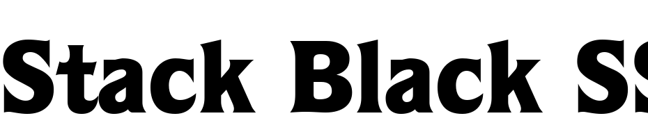 Stack Black SSi Black Font Download Free