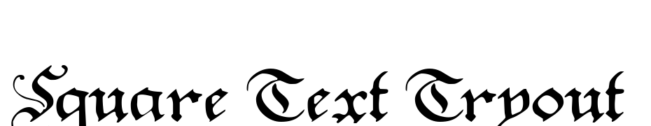 Square Text Tryout Font Download Free