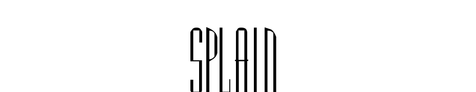 Splain Font Download Free
