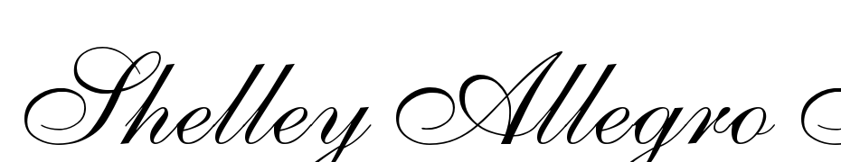 Shelley Allegro Script Font Download Free