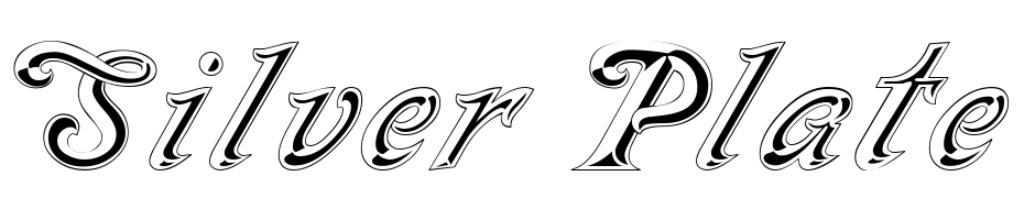 Silver Plate Regular Font Download Free