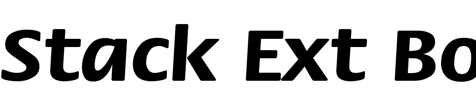 Stack Ext Bold Font Download Free
