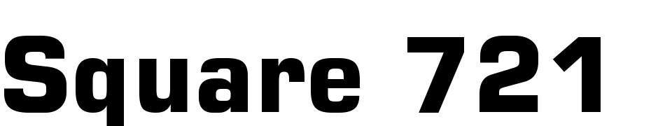 Square 721 Bold BT Font Download Free