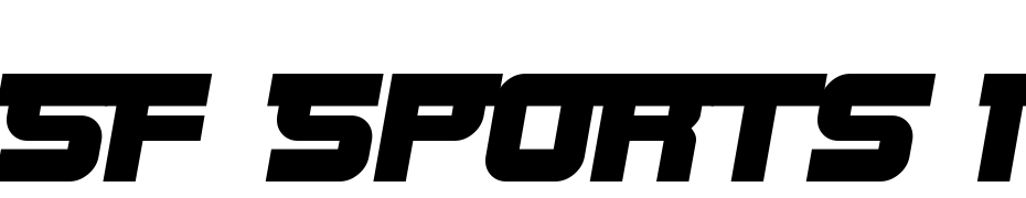 SF Sports Night NS Alternate Font Download Free