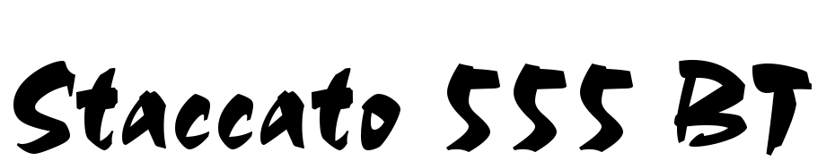 Staccato 555 BT Font Download Free