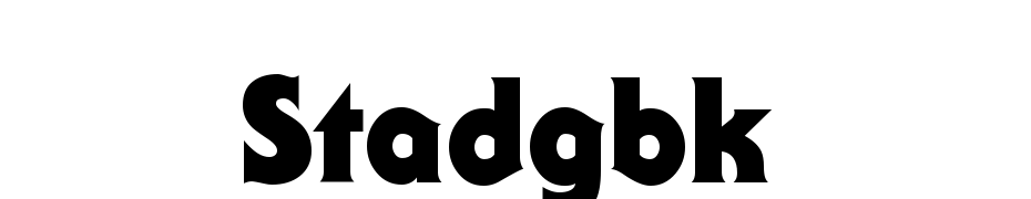 Staid Gothic Black Regular Font Download Free