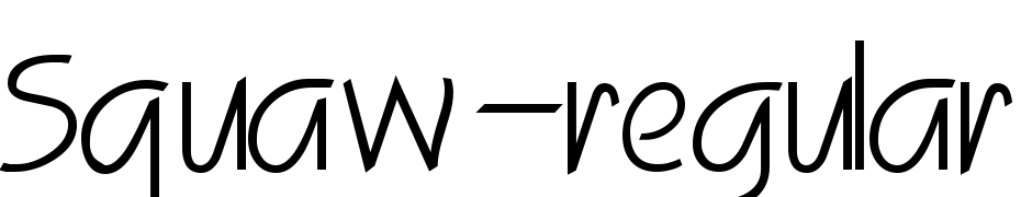 Squaw Regular DB Scarica Caratteri Gratis