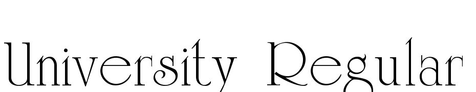 University Regular cкачати шрифт безкоштовно