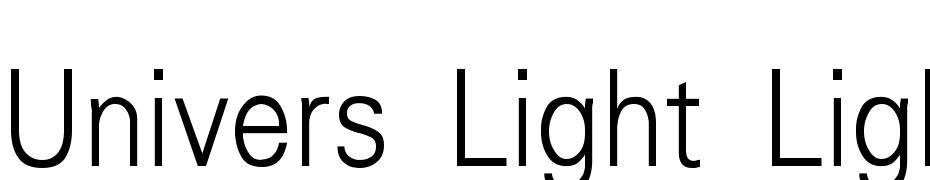 Univers Light Light Thin Font Download Free