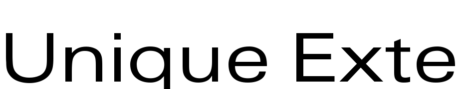 Unique Extended Font Download Free