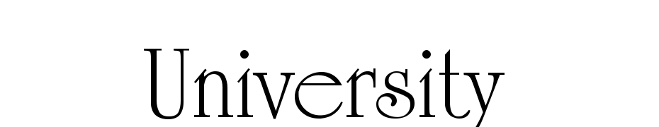 University Font Download Free