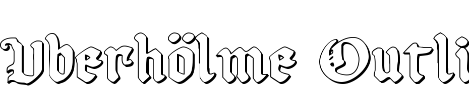 Uberhölme Outline Font Download Free