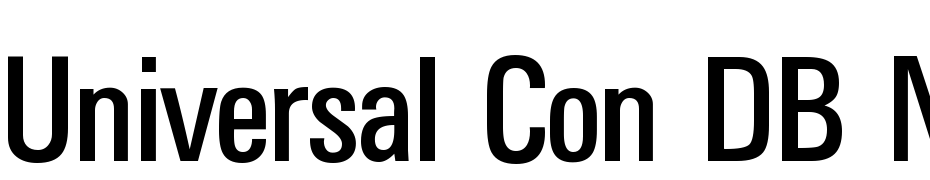 Universal Con DB Normal Font Download Free